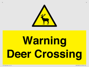 WV16942: Warning Deer Crossing
