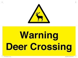 WV16942: Warning Deer Crossing