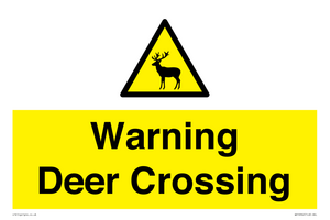 WV16942: Warning Deer Crossing