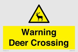 WV16942: Warning Deer Crossing