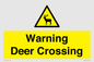 WV16942: Warning Deer Crossing