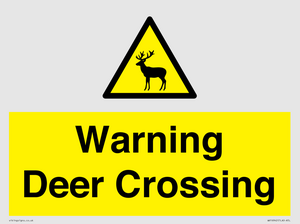 WV16942: Warning Deer Crossing