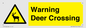 WV16942: Warning Deer Crossing