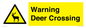 WV16942: Warning Deer Crossing