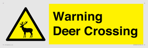 WV16942: Warning Deer Crossing