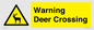 WV16942: Warning Deer Crossing