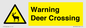 WV16942: Warning Deer Crossing
