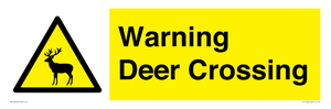 WV16942: Warning Deer Crossing