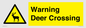 WV16942: Warning Deer Crossing