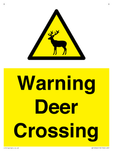 WV16942: Warning Deer Crossing