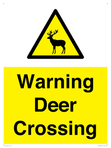 WV16942: Warning Deer Crossing