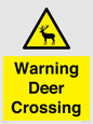WV16942: Warning Deer Crossing