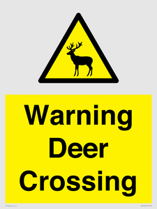 WV16942: Warning Deer Crossing