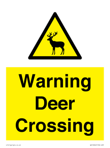 WV16942: Warning Deer Crossing