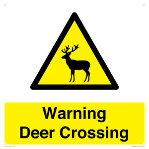 WV16942: Warning Deer Crossing