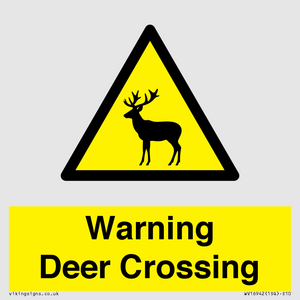 WV16942: Warning Deer Crossing