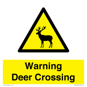 WV16942: Warning Deer Crossing