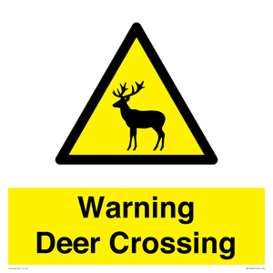 WV16942: Warning Deer Crossing