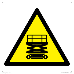 WV17054: Warning Scissor Lift Symbol