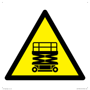 WV17054: Warning Scissor Lift Symbol
