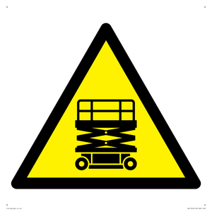 WV17054: Warning Scissor Lift Symbol