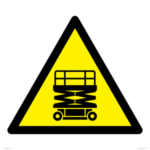 WV17054: Warning Scissor Lift Symbol