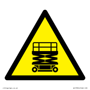 WV17054: Warning Scissor Lift Symbol