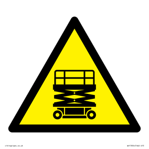 WV17054: Warning Scissor Lift Symbol