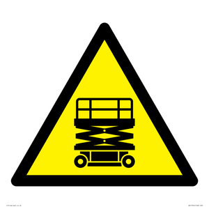 WV17054: Warning Scissor Lift Symbol