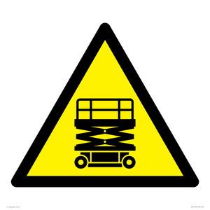 WV17054: Warning Scissor Lift Symbol