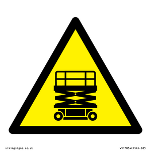 WV17054: Warning Scissor Lift Symbol