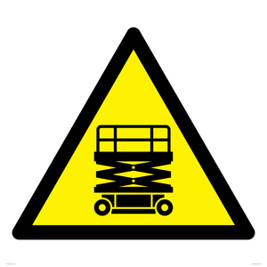 WV17054: Warning Scissor Lift Symbol