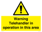 WV17058: Warning Telehandler in operation in this area