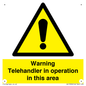 WV17058: Warning Telehandler in operation in this area