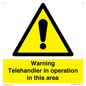 WV17058: Warning Telehandler in operation in this area