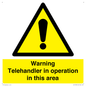 WV17058: Warning Telehandler in operation in this area