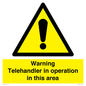WV17058: Warning Telehandler in operation in this area