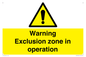 WV17062: Warning Exclusion zone in operation