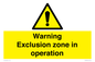 WV17062: Warning Exclusion zone in operation