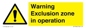 WV17062: Warning Exclusion zone in operation