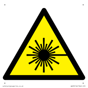 WV23: laser hazard warning symbol only
