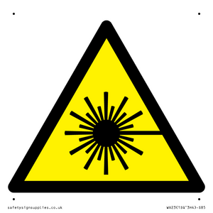 WV23: laser hazard warning symbol only