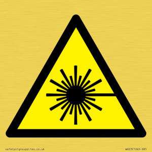 WV23: laser hazard warning symbol only