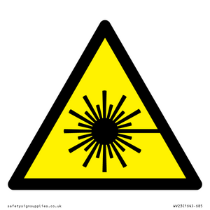 WV23: laser hazard warning symbol only
