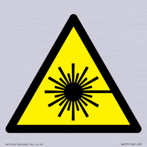 WV23: laser hazard warning symbol only