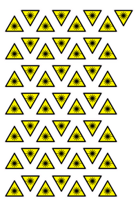 WV23: laser hazard warning symbol only