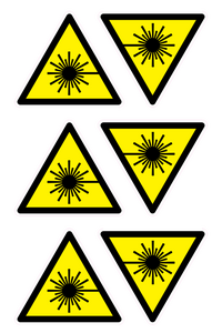 WV23: laser hazard warning symbol only