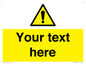 WV3001: Custom warning safety sign