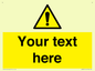 WV3001: Custom warning safety sign