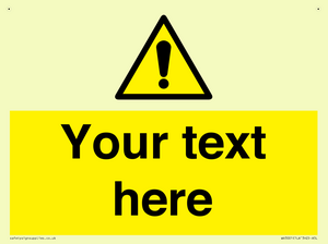 WV3001: Custom warning safety sign